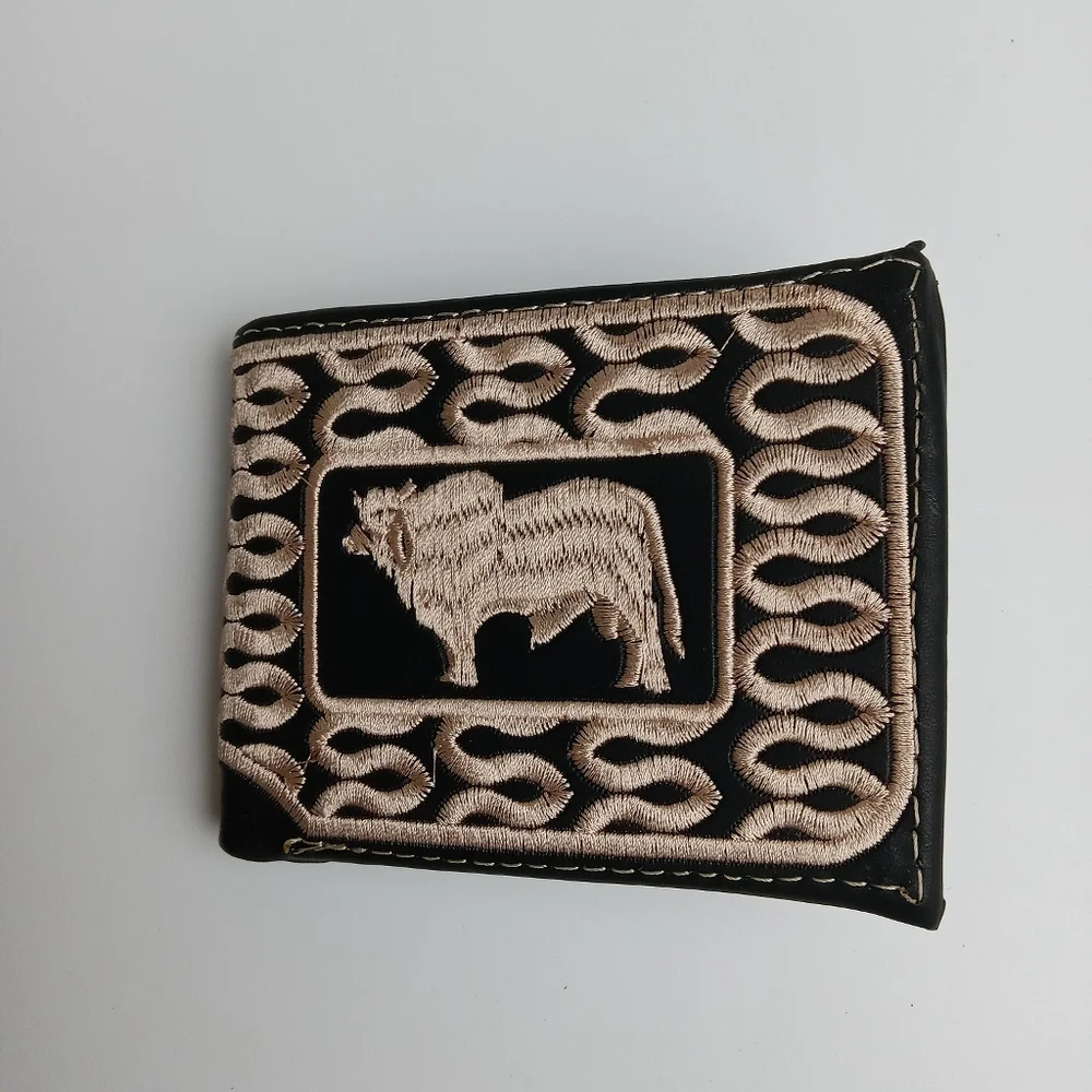 Men's‎ Western Wallet Genuine Leather Hand Crafted Bifold Cowboy Rodeo Wallet